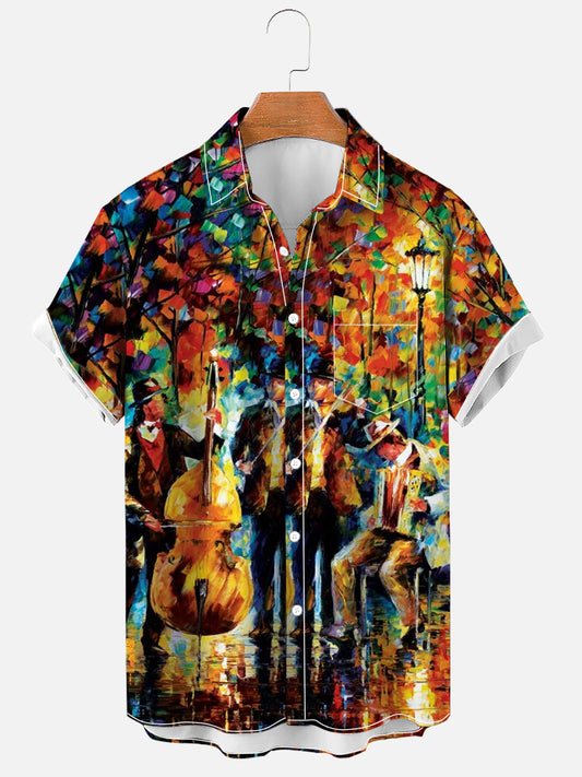 Glowing Music Soft & Breathable Short Sleeve Shirt