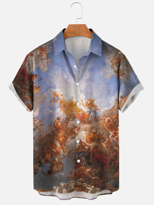 Apotheosis of Hercules in the Chateau de Versailles Soft & Breathable Short Sleeve Shirt