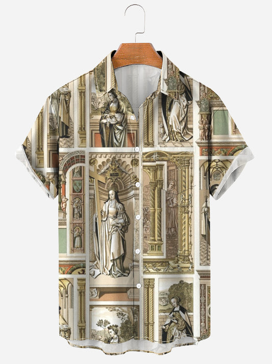 RENAISSANCE LORDS AND LADIES Art Painting Soft & Breathable Short Sleeve Shirt