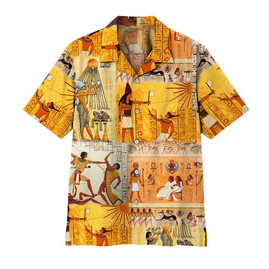 Ancient Egyptian God Jesuss Art Painting Soft & Breathable Short Sleeve Shirt