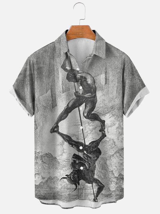 Men's Antipode - Vesco Valisiev Printing Soft & Breathable Short Sleeve Shirt
