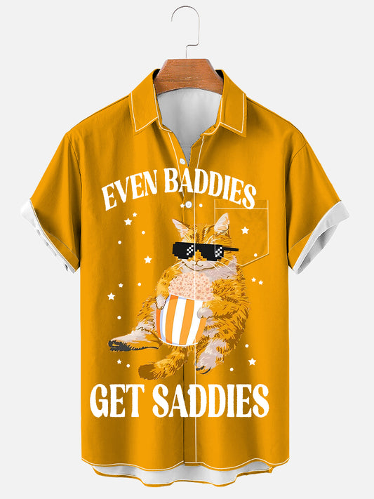 Even Baddies Get Saddies Soft & Breathable Short Sleeve Shirt