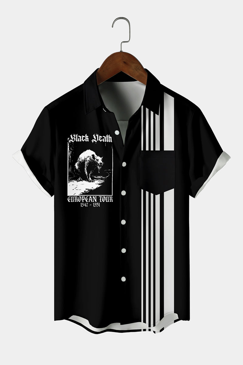 Black Death European Tour Bowling Shirt
