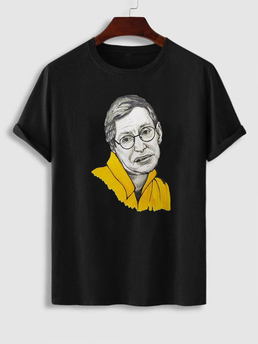 Unisex Professor Stephen Hawking Casual T-Shirt