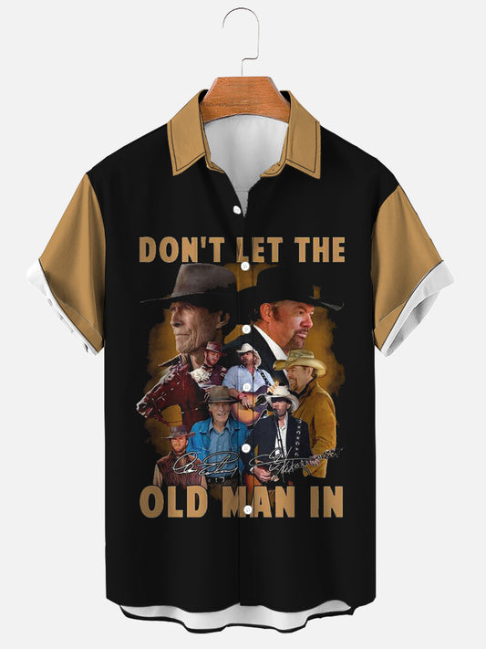 Clint Eastwood Don't Let The Old Man In Signature Short Sleeve Shirt