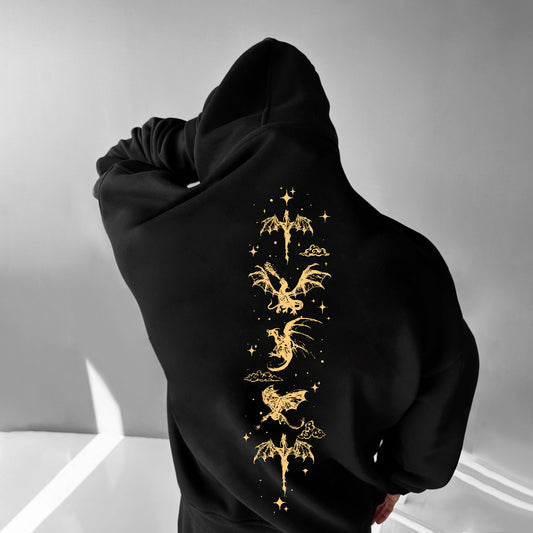 Oversized Relaxed Comfort Dragon Rider Basgiath Hoodie