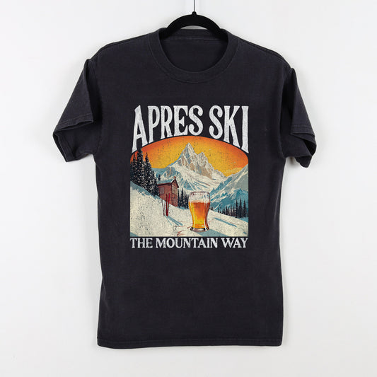 Unisex Apres Ski Shirt Winter Skiing T-Shirt