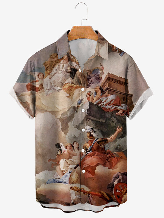 Giovanni Battista Tiepolo Art Painting Soft & Breathable Short Sleeve Shirt