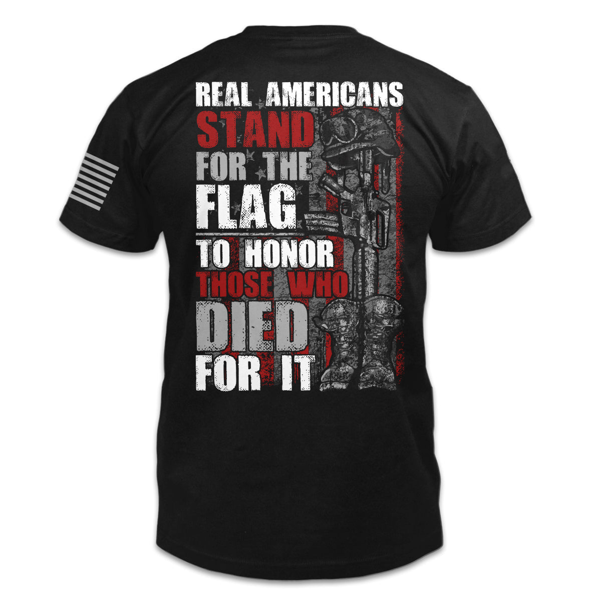 Unisex Stand For The Flag Casual Short Sleeve T-Shirt