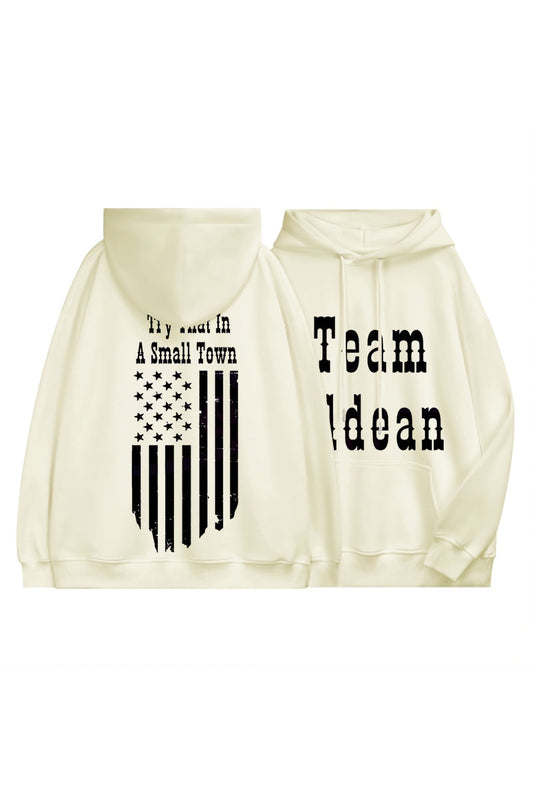 Try That In A Small Town Team Aldean Flag Casual Hoodie