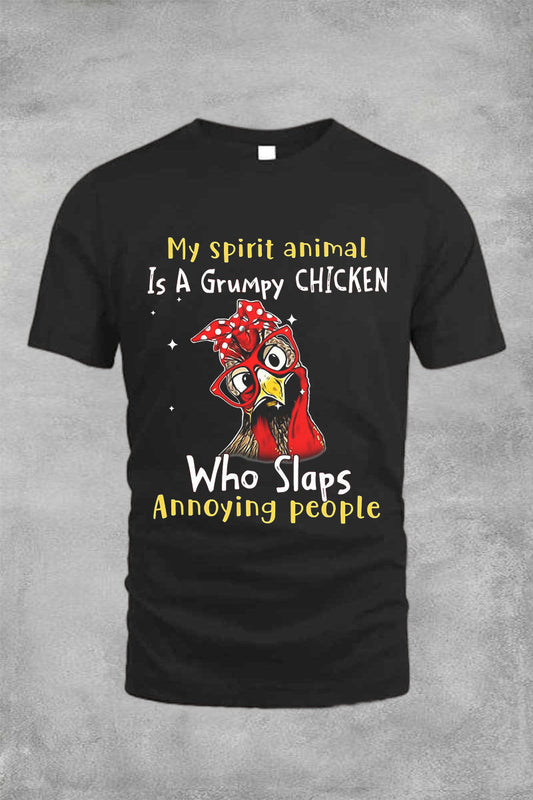 My Spirit Animal Is A Grumpy Chicken Funny T-Shirt Essential T-Shirt