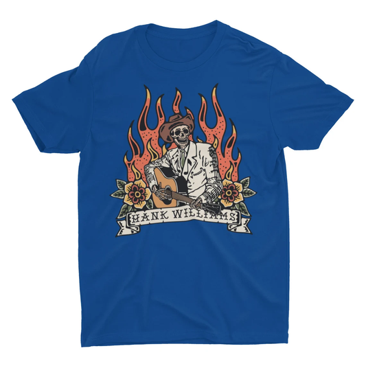 Hank Williams Shirt, Country Music Shirt, Skeleton Shirt, Outlaw Country Shirt, Country Western, Retro Vintage Shirt, Western Shirt, Cowboy