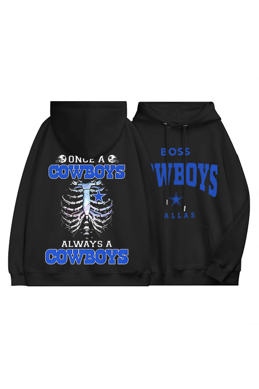 Once A Cowboys Always A Cowboys Casual Hoodie