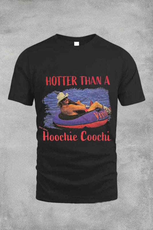 Hotter Than A Hoochie Coochie White Tee For Men