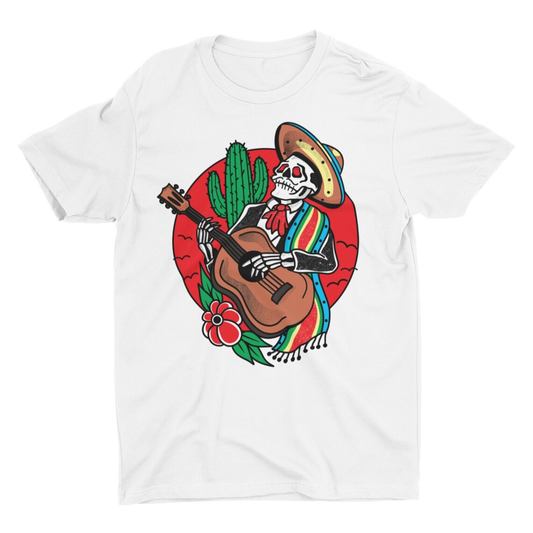 Mariachi, Country Music Shirt, Tex Mex, Traditional Tattoo Shirt, Mexico Shirt, Day of the Dead, Calavera Sugar Skull, Country Western