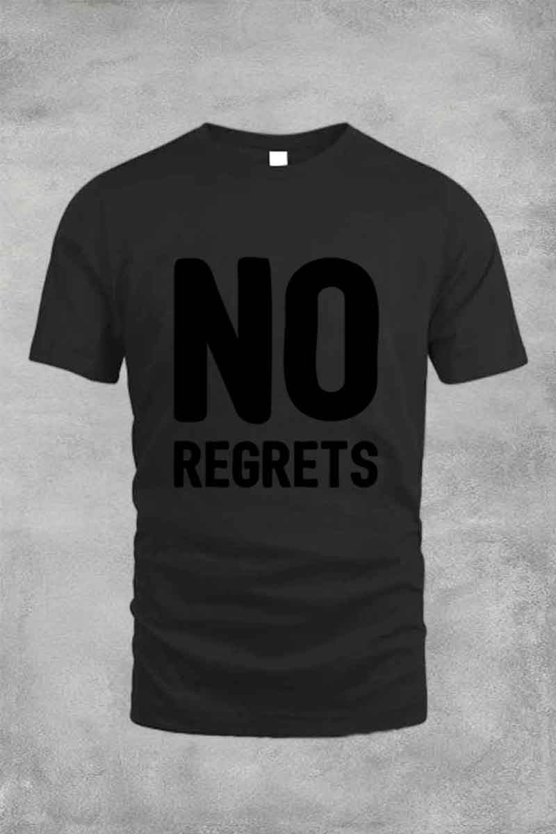 NO REGRETS TEE FOR MAN