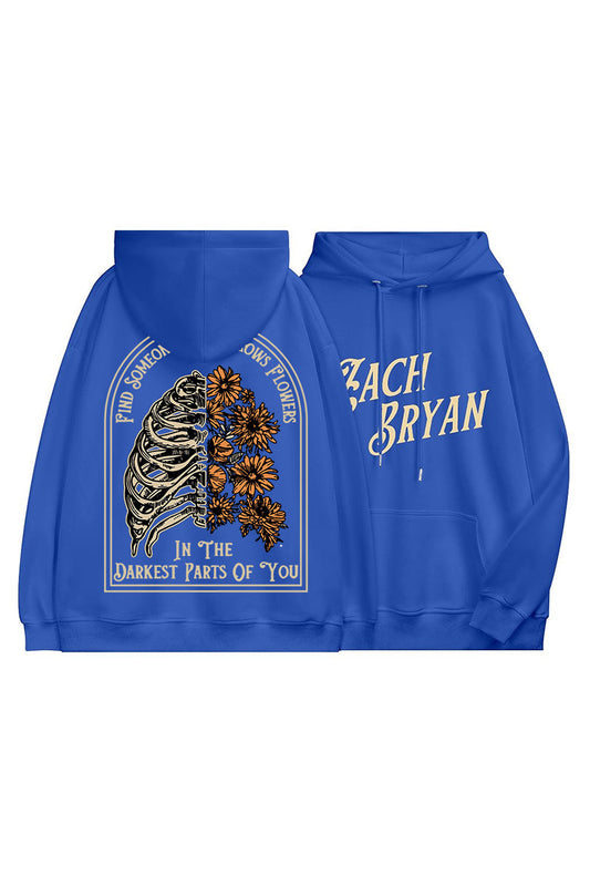 Zach Bryan-Find Someone Who Grows Flowers In The Darkest Parts Of You Casual Hoodie