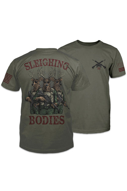 Unisex Sleighing Bodies Casual Short Sleeve T-Shirt（S-8XL）
