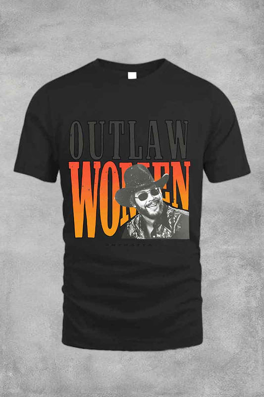 Outlaw Women Hank Williams Tee For Men