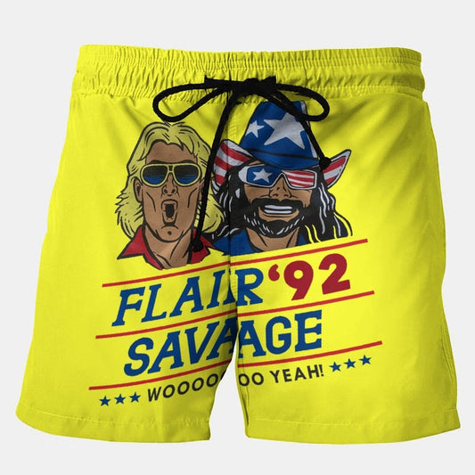 Flair'92 Savage Stretch Plus Size Shorts