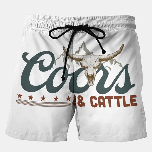 Cows&Cattle Stretch Plus Size Shorts