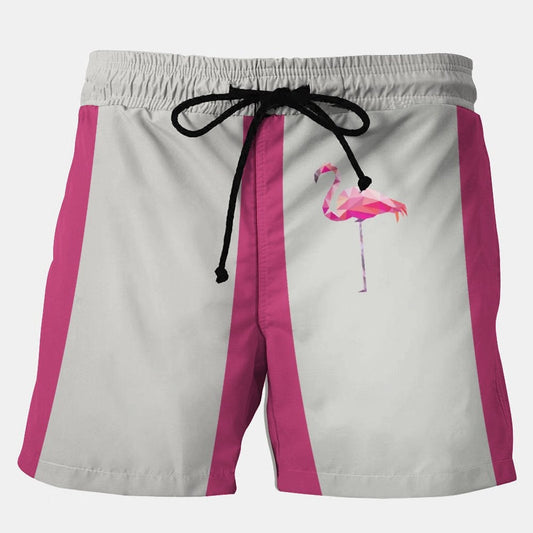 Flamingo Stretch Plus Size Shorts