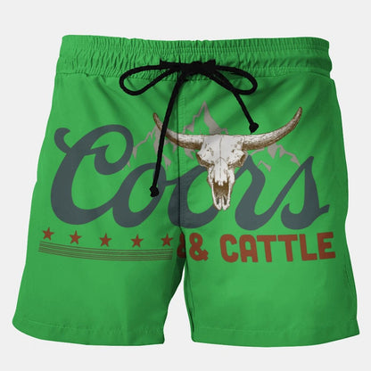 Cows&Cattle Stretch Plus Size Shorts