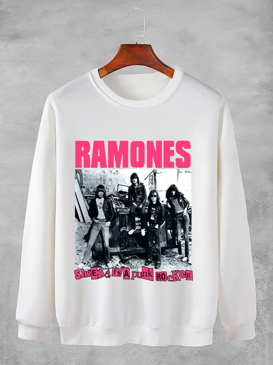 1977 Ramones Sheena Is A Punk Rocker Crewneck Sweatshirt