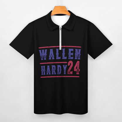 Wallen Hardy 24 Men’s Pattern Regular Fit Polo Collar Casual Polo Shirt